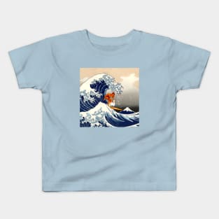 Great wave Surfer Kids T-Shirt